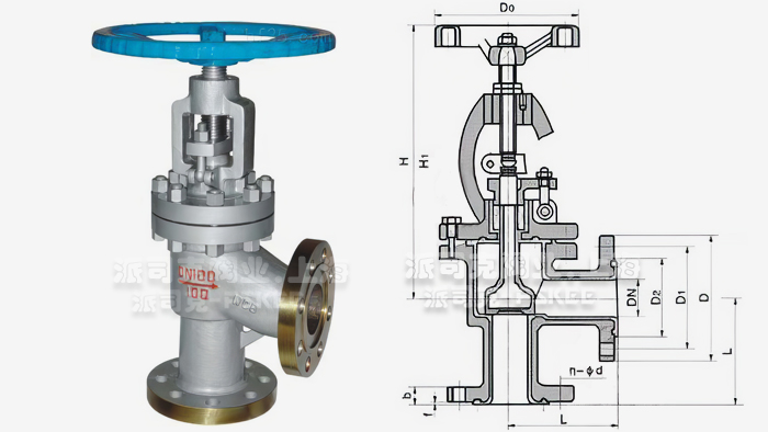 角式截止阀尺寸图