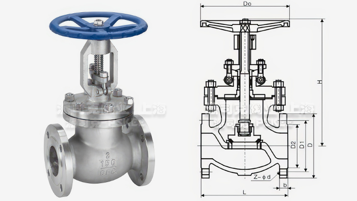 日标截止阀尺寸图