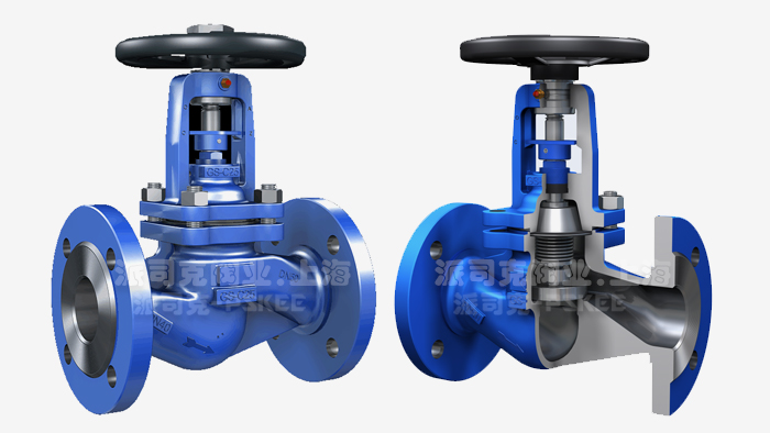 德标波纹管截止阀结构图