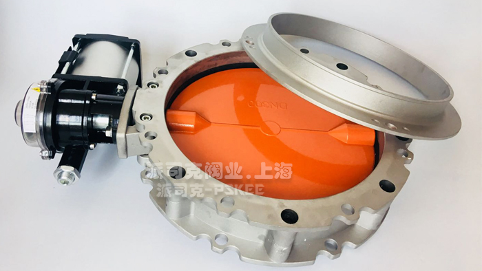 单法兰粉体蝶阀图片