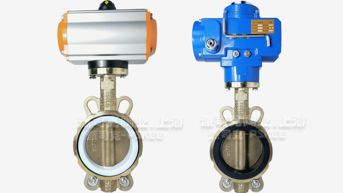 气动蜗轮全铜蝶阀图片
