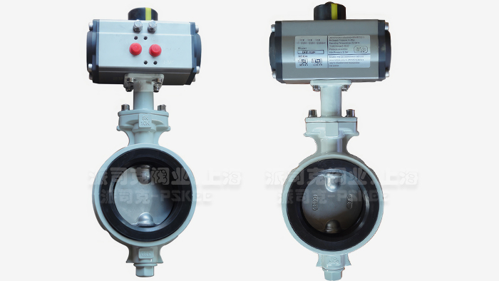 气动铝合金双作用蝶阀图片