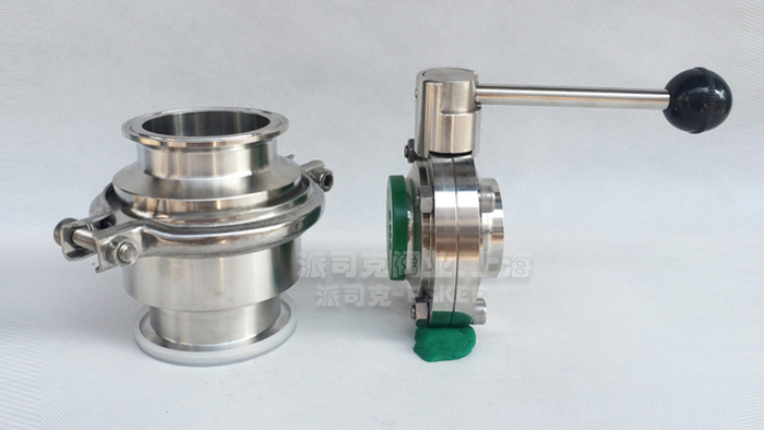 手动卫生级焊接蝶阀图片