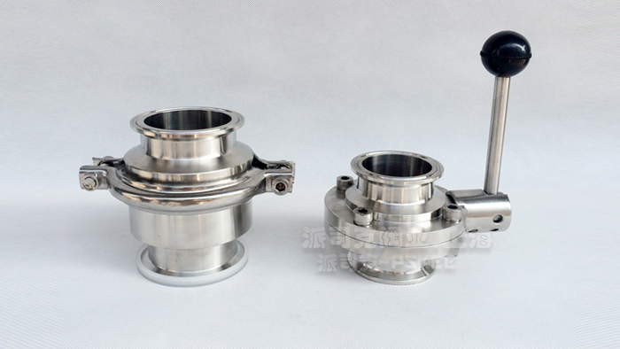 手动卫生级卡箍式蝶阀图片