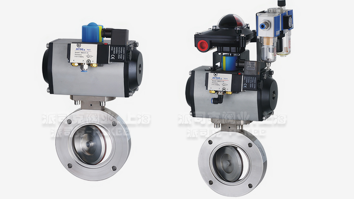 气动高真空带反馈蝶阀图片