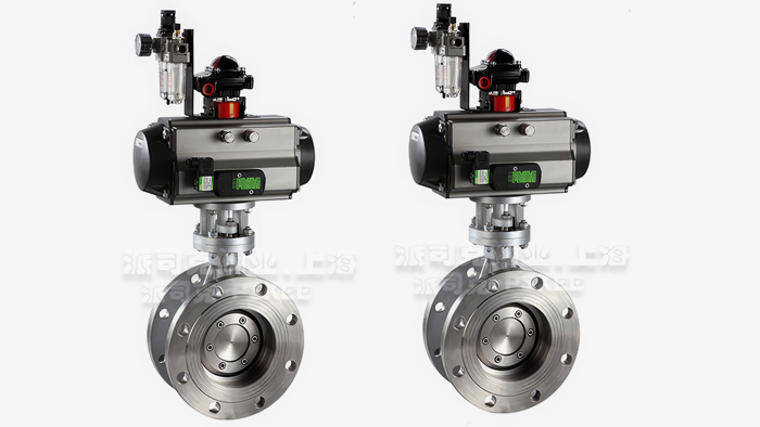 气动法兰蝶阀图片