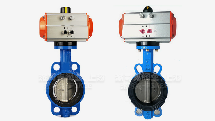 气动对夹式蝶阀图片