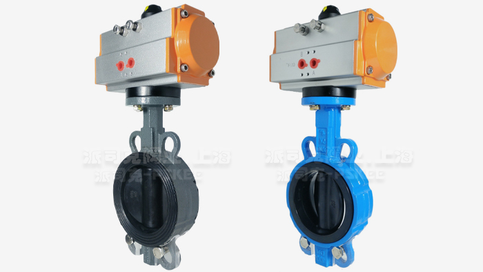 气动衬胶软密封蝶阀图片