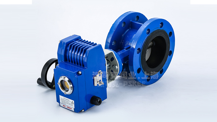 电动带手动法兰蝶阀图片