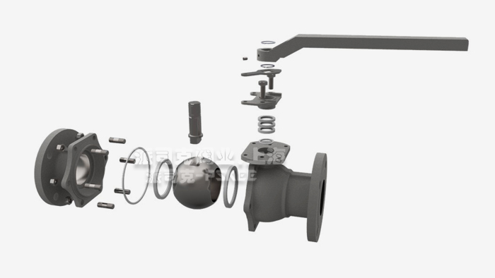 美标球阀结构图