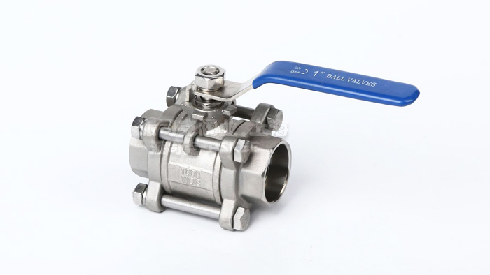 不锈钢三片式球阀图片