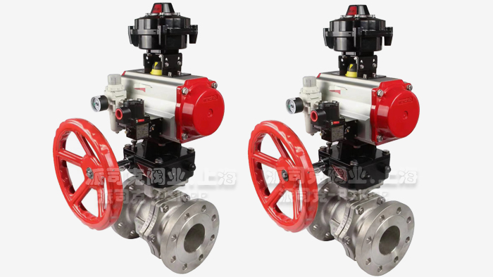 O型切断球阀图片