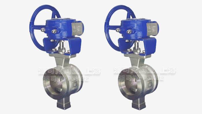 对夹V型球阀图片