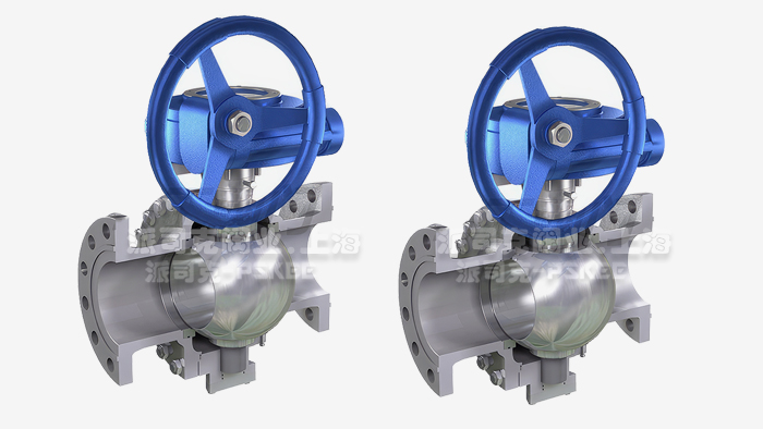 蜗轮球阀图片