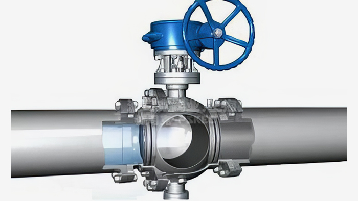 蜗轮球阀工作原理图