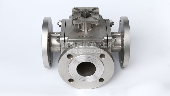 三通方体球阀图片