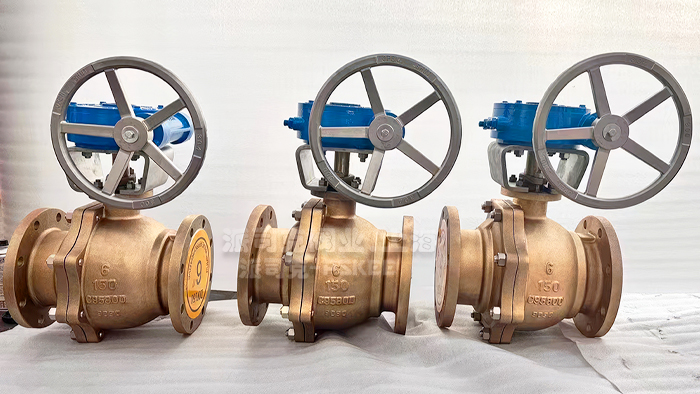 铝青铜蜗轮球阀图片