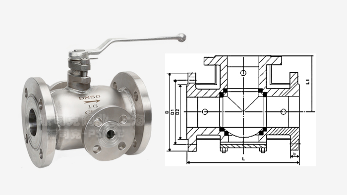 三通保温球阀尺寸图