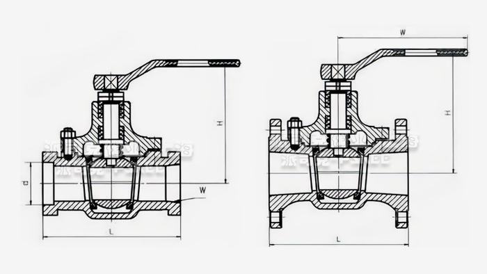 整体斜面球阀图片