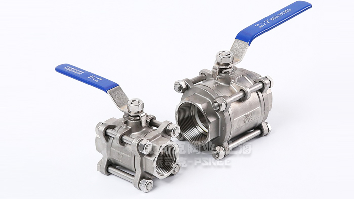 不锈钢三片式丝扣球阀