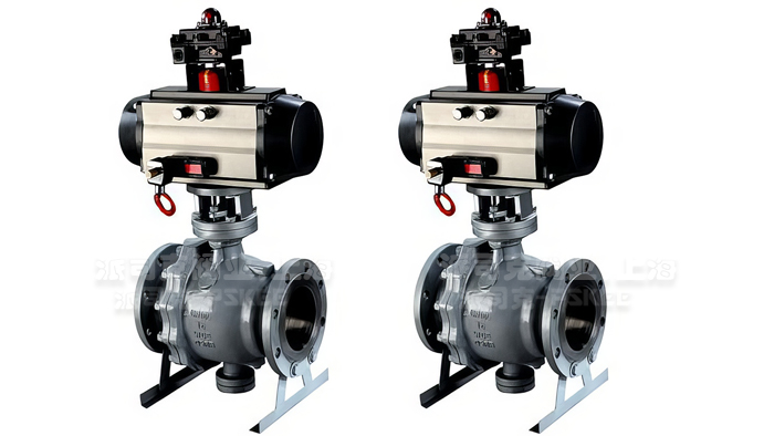 气动固定式球阀图片