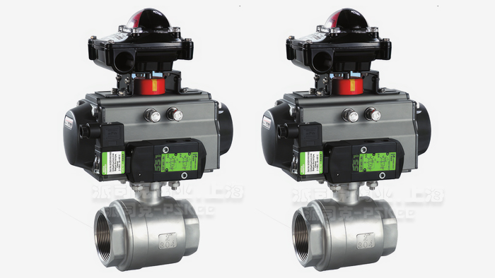 气动二片式球阀图片