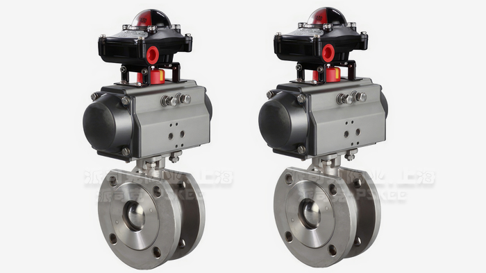 气动对夹球阀图片