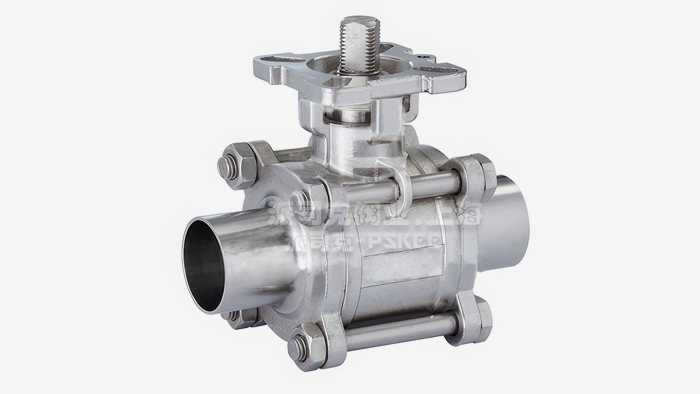 卫生级三片全包球阀图片