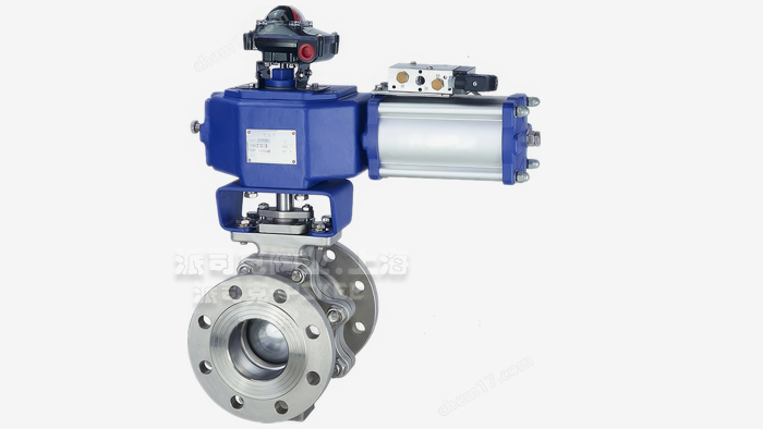 气动O型切断球阀图片