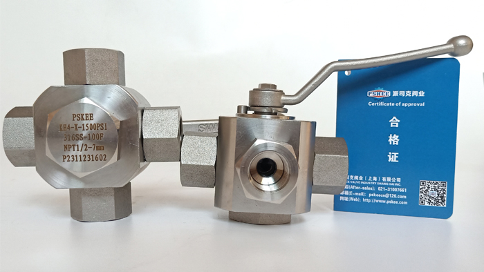 四通螺纹球阀图片