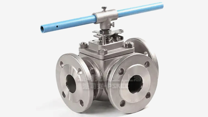 不锈钢三通球阀实物图