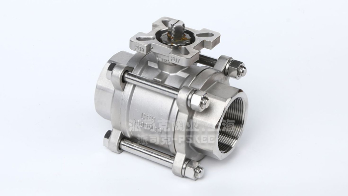 三片式高平台螺纹球阀图片