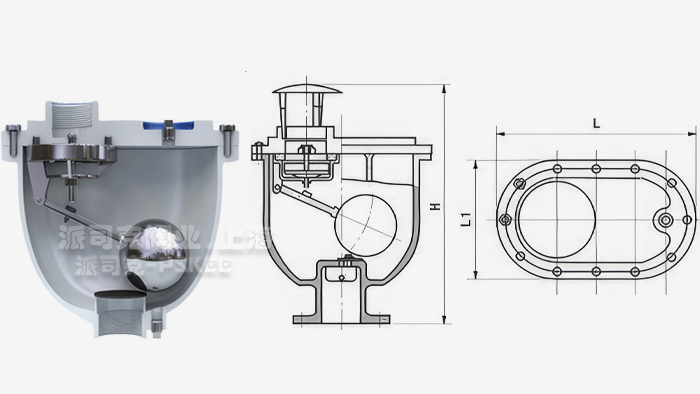 CARX复合式排气阀尺寸图