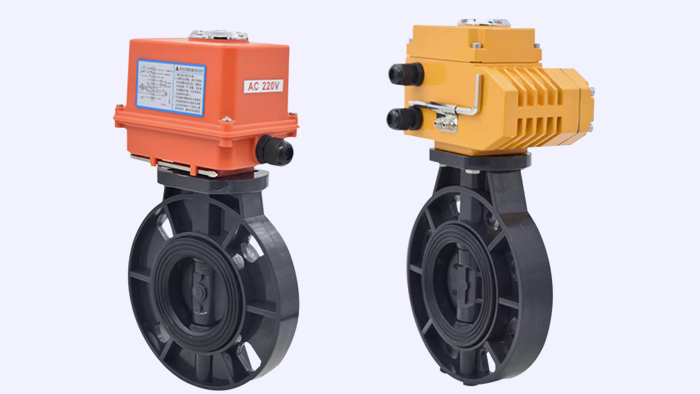 UPVC电动塑料蝶阀