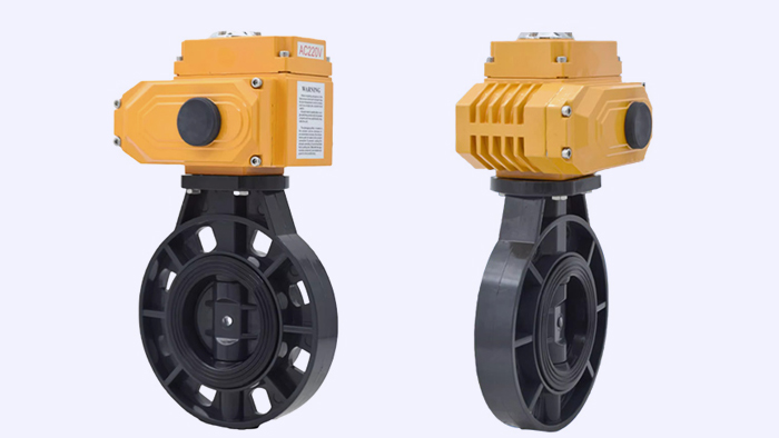 电动塑料蝶阀图片