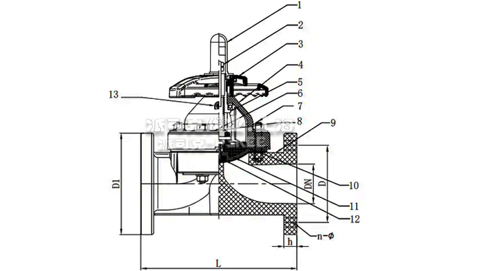 塑料隔膜阀尺寸图