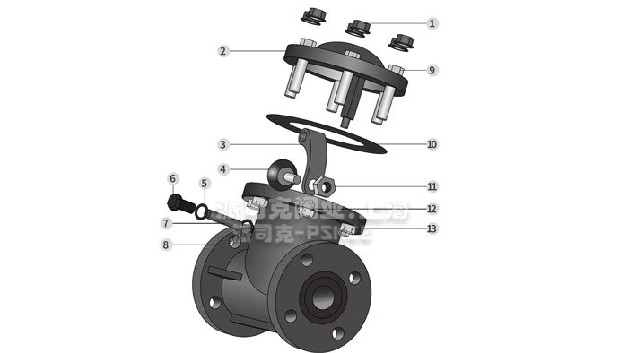 塑料止回阀结构图