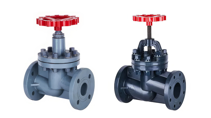 CPVC塑料法兰截止阀