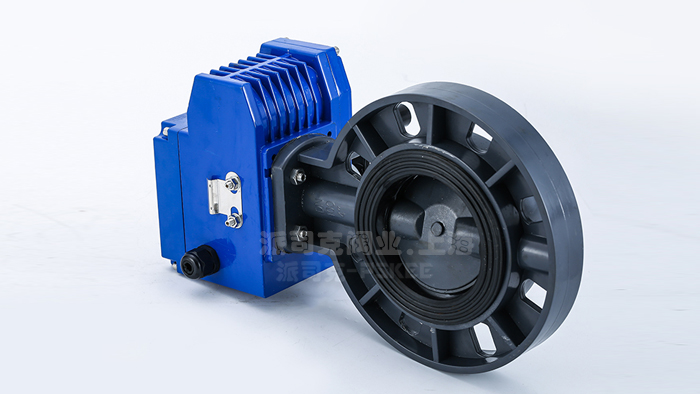 电动UPVC蝶阀实物图