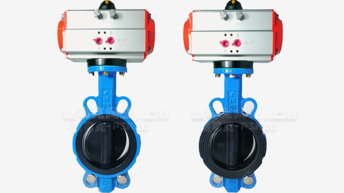 气动对夹衬胶蝶阀