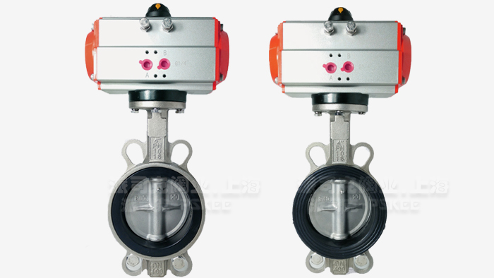 气动对夹不锈钢蝶阀