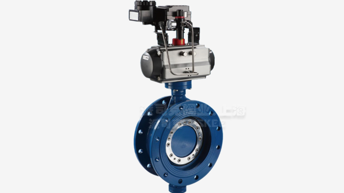 气动三偏心调节蝶阀