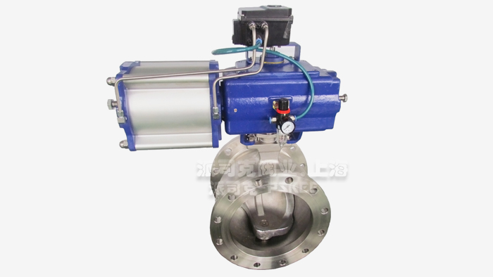 气动法兰比例调节球阀