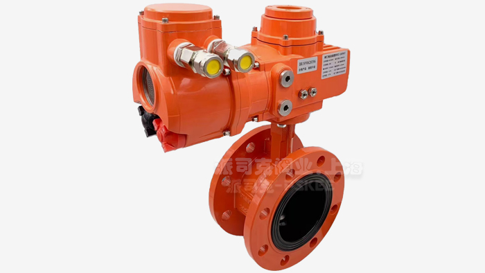 防爆电动法兰蝶阀