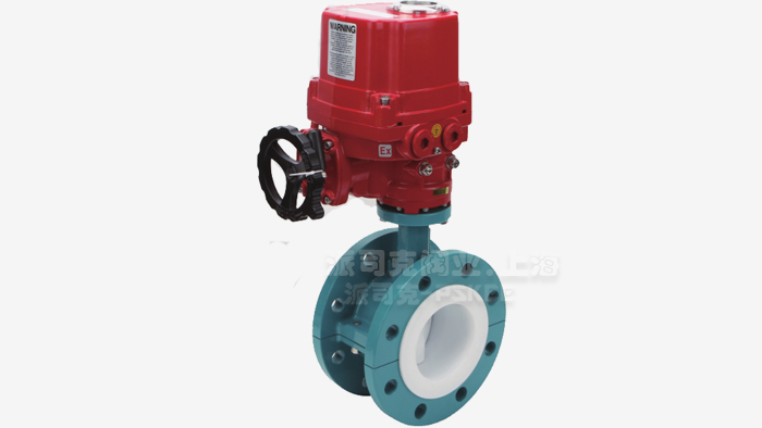 电动法兰衬四氟蝶阀