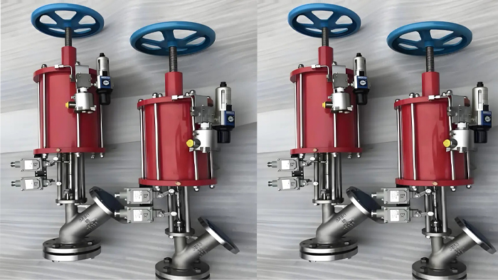 气动带手动放料阀图片