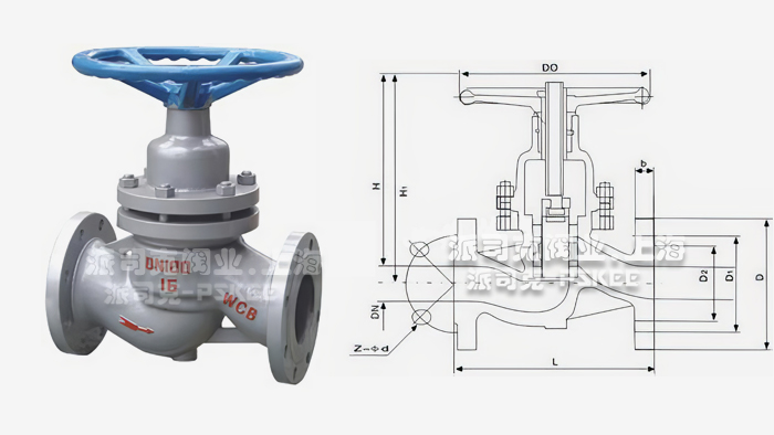 硬密封柱塞阀尺寸图